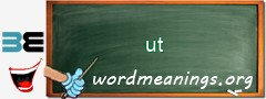 WordMeaning blackboard for ut